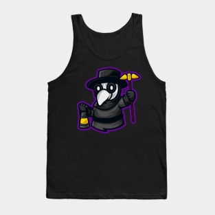 Plague Doctor Cartoon Tank Top